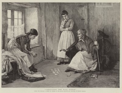 Consultation de la femme sage - Henry Meynell Rheam